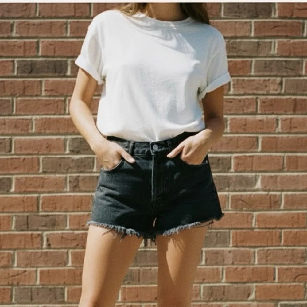 AGOLDE Parker Vintage Cut Off Short in Tidal - Picture 10 of 10